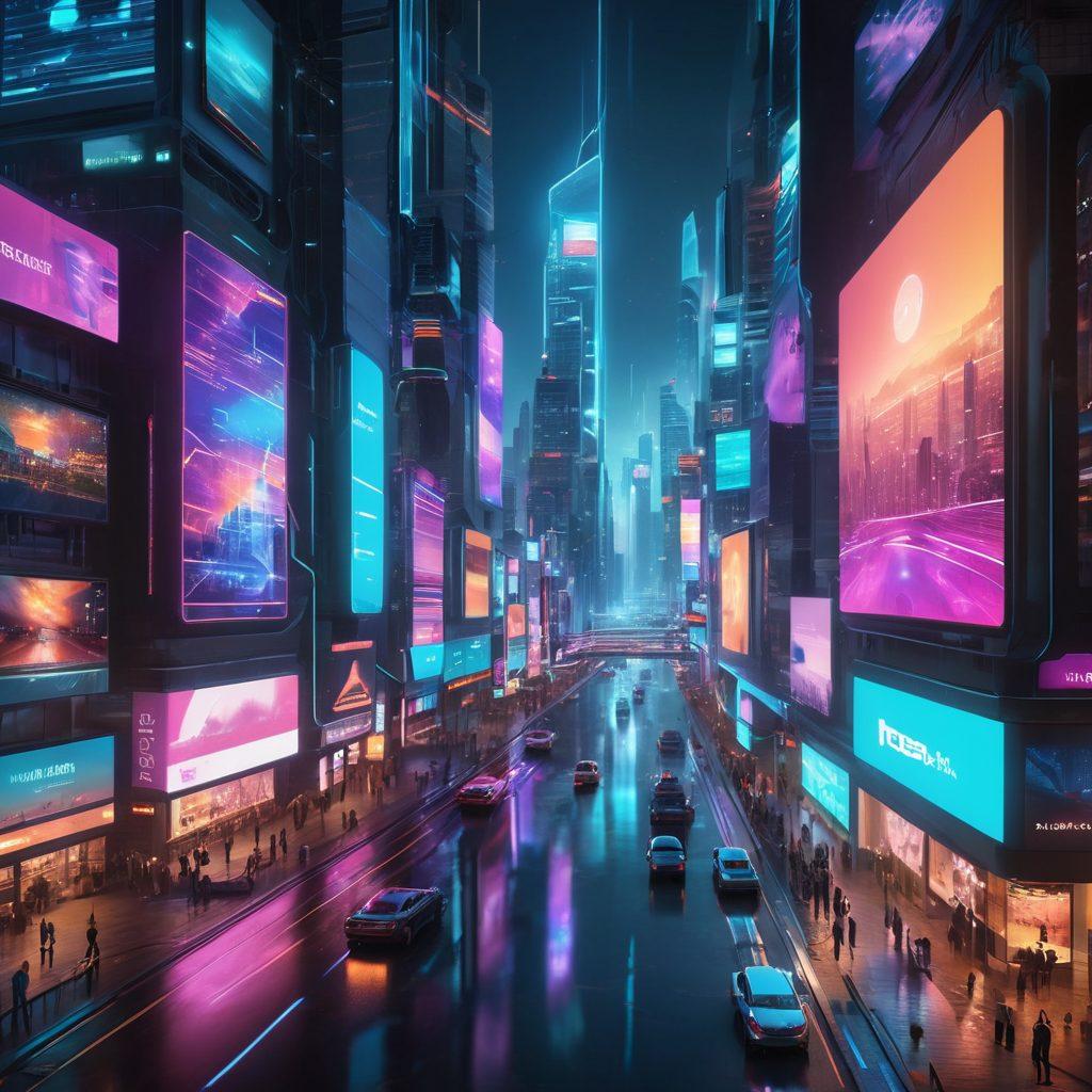 A futuristic scene showcasing advanced webcam technology with sleek, high-tech devices capturing vibrant, real-time footage of a bustling cityscape. Include holographic elements displaying data streams and video feeds, along with a user interacting with an immersive interface. The ambiance should feel innovative and dynamic, highlighting the evolution of webcam technology. cyberpunk. vibrant colors. 3D.
